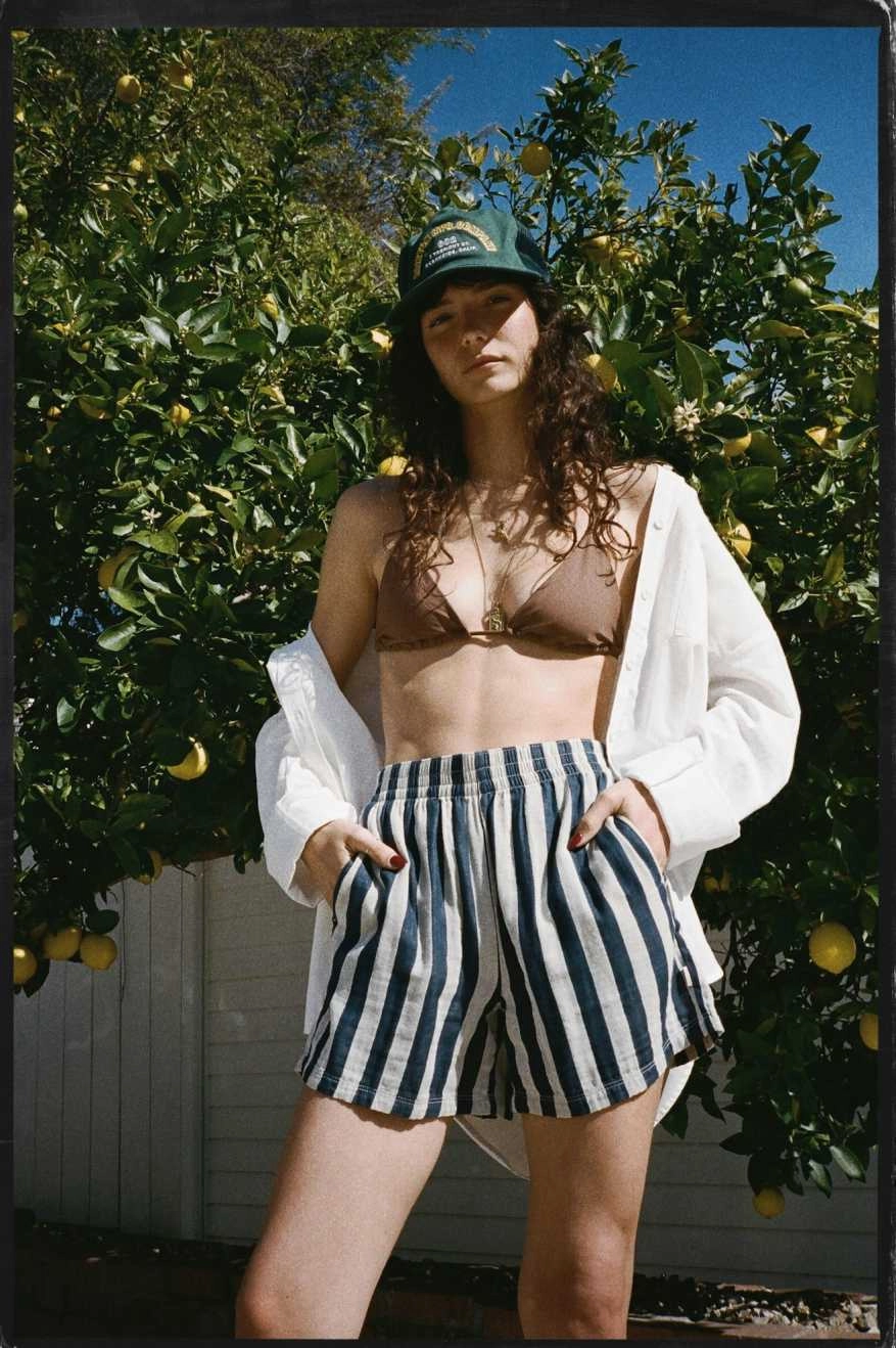 Casual Movement Mykonos Stripe Boxer Short - Deep Sea