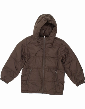 NonRestrictive Armholes Easter wear BENETTON Boys Hooded Padded Jacket 5-6 Years Small Khaki