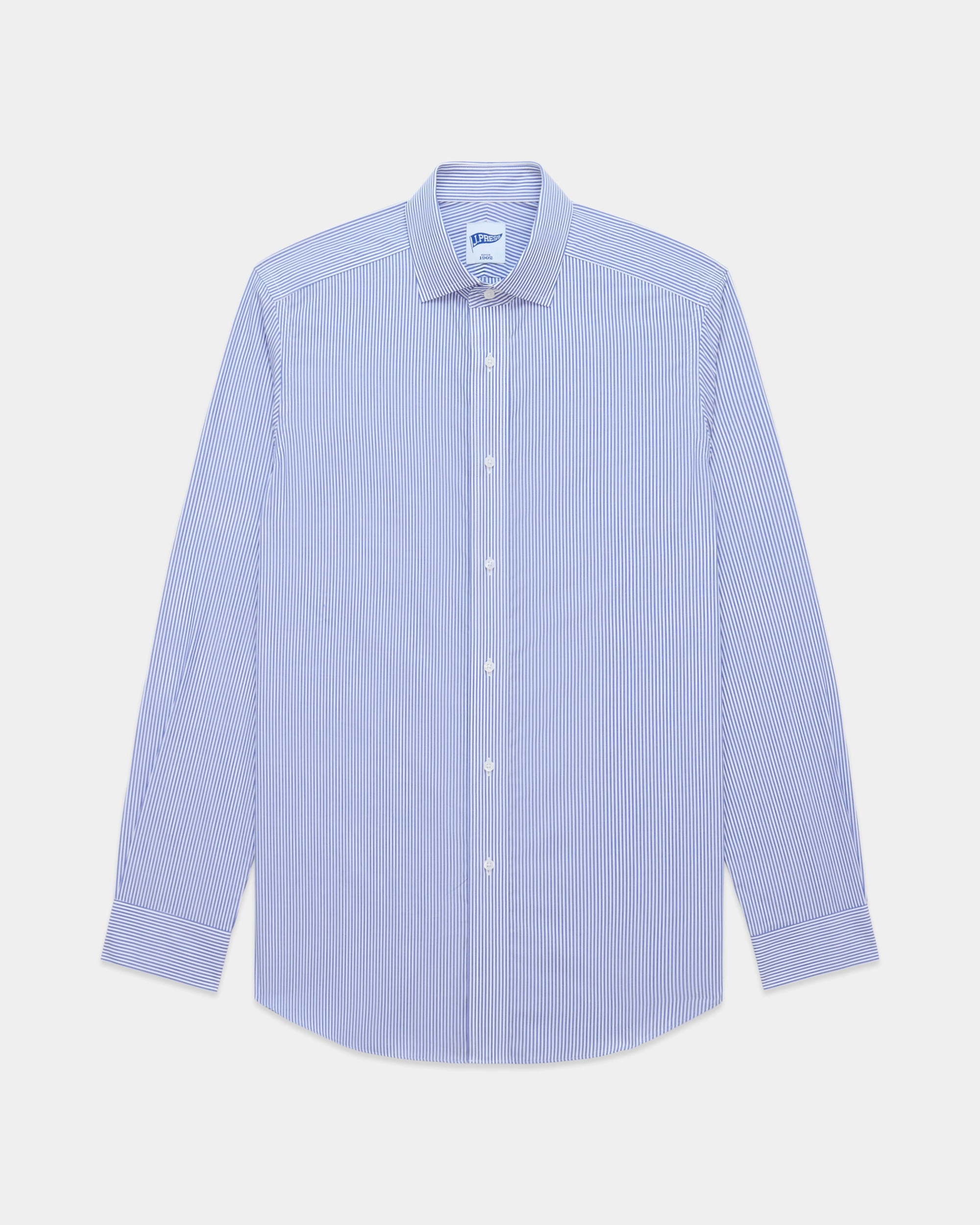 Bengal Stripe Spread Collar Dress Shirt - Trim Fit Timeless Classic