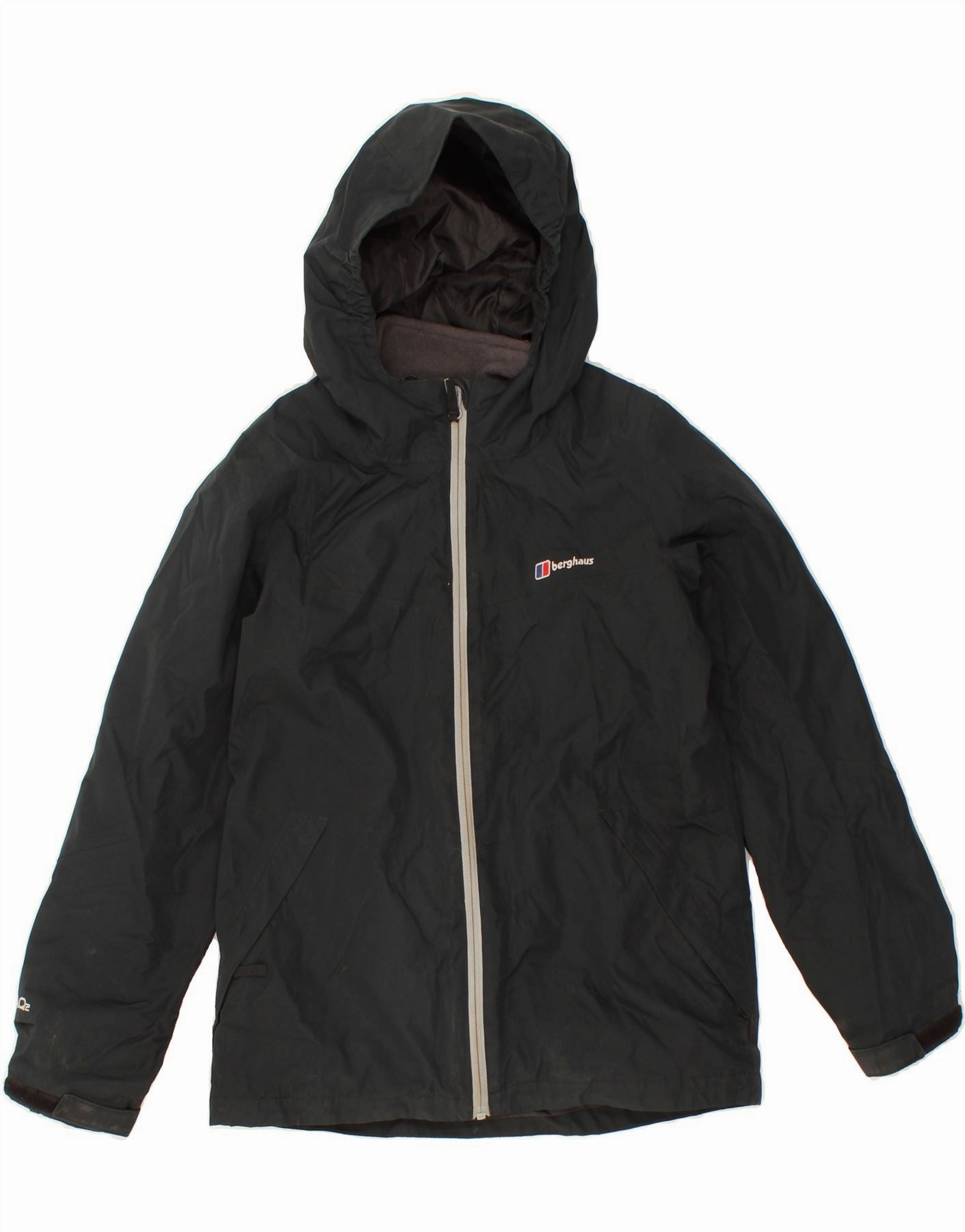 Layer Comfort Men's BERGHAUS Boys Hooded Windbreaker Jacket 11-12 Years Black Polyester