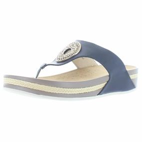 Long Hours Edgy Feel Bessy Womens Embellished Espadrille Wedge Sandals