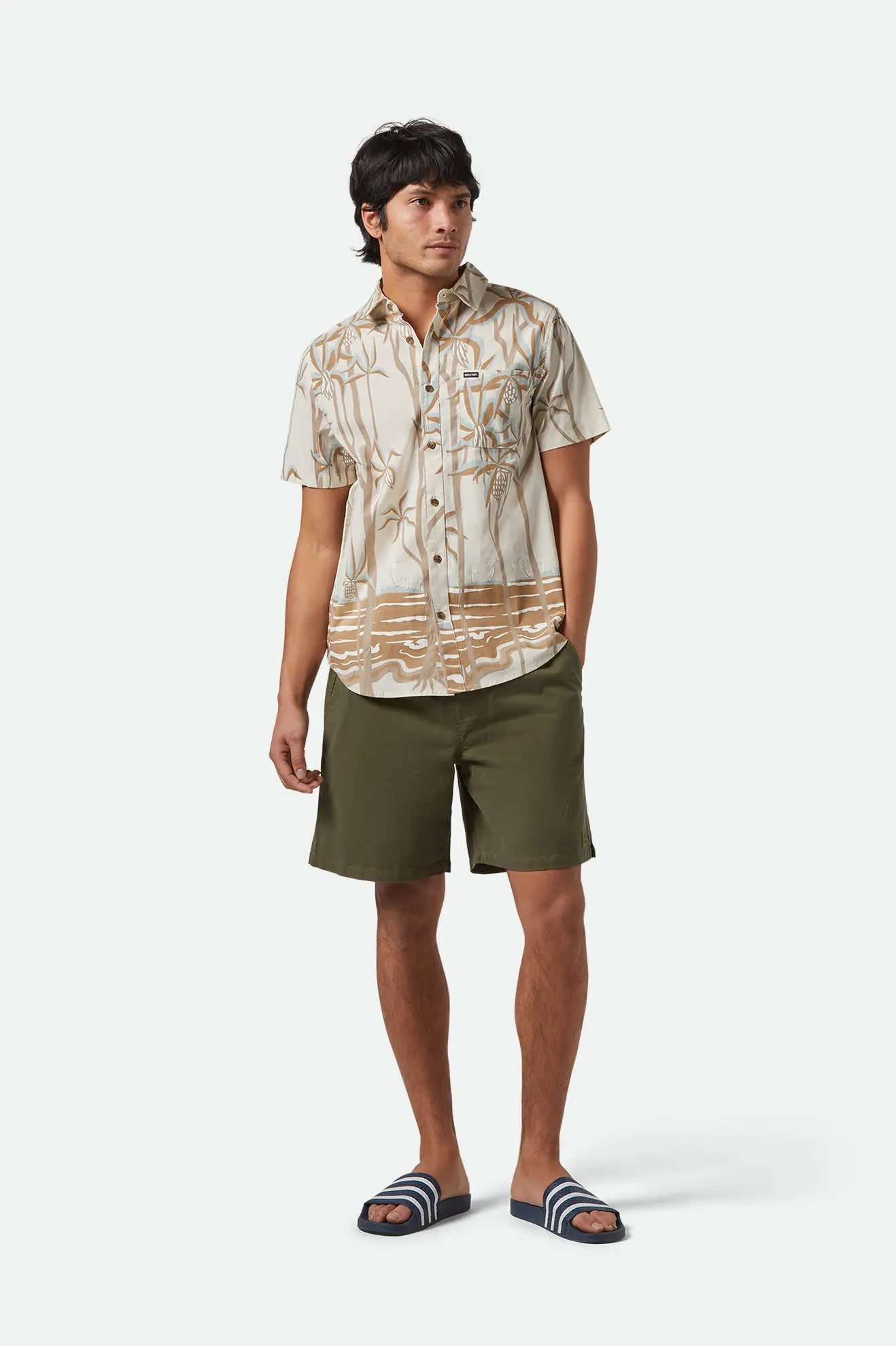 Charter Print S/S Shirt - Whitecap Scenic Trip Resort Wear
