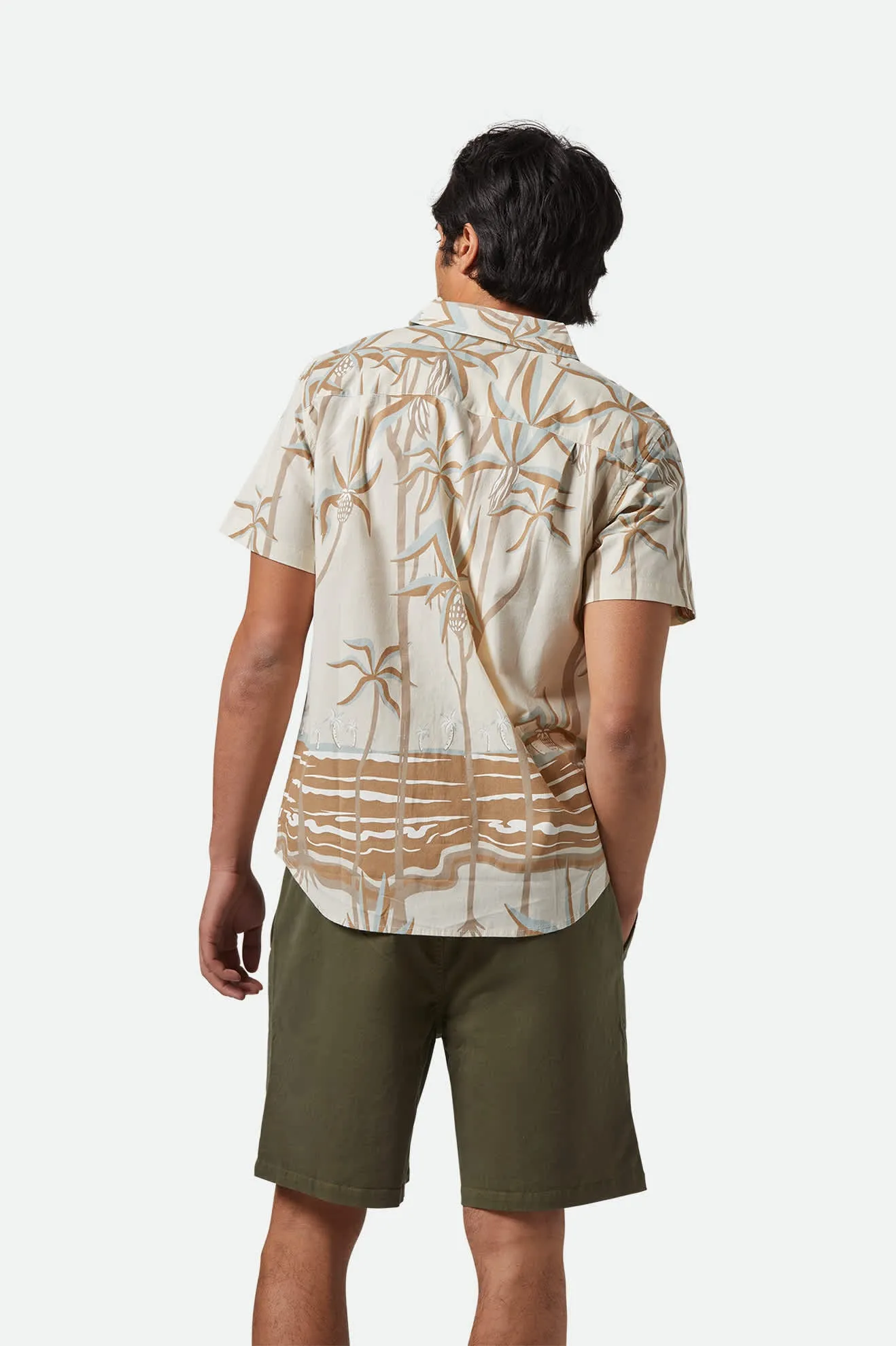 Charter Print S/S Shirt - Whitecap Scenic Trip High-End Fashion Anti Odor Treatment