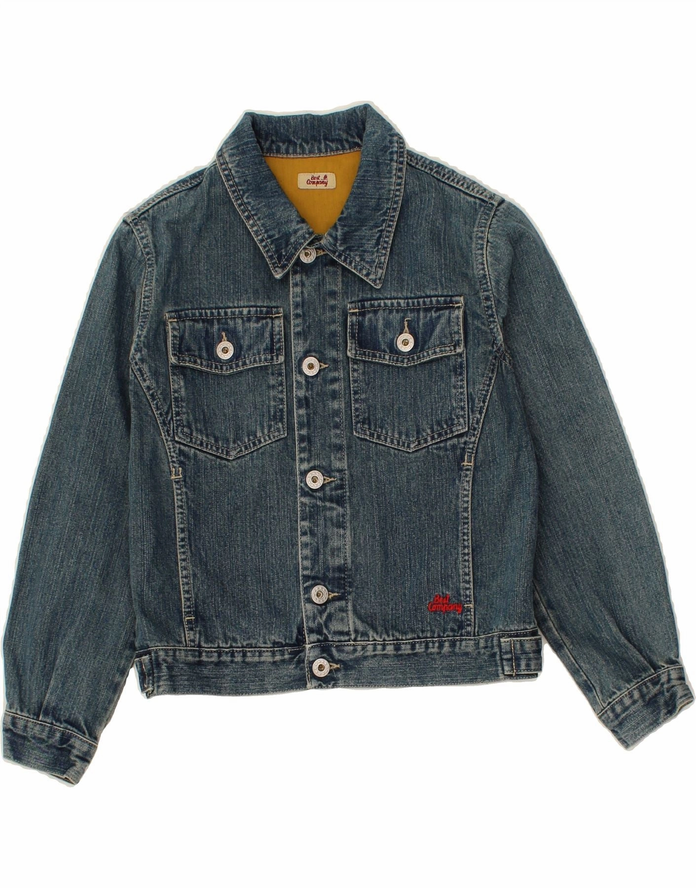 suitable for runway events Produce BEST COMPANY Boys Denim Jacket 9-10 Years Blue Cotton