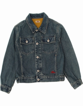 suitable for runway events Produce BEST COMPANY Boys Denim Jacket 9-10 Years Blue Cotton