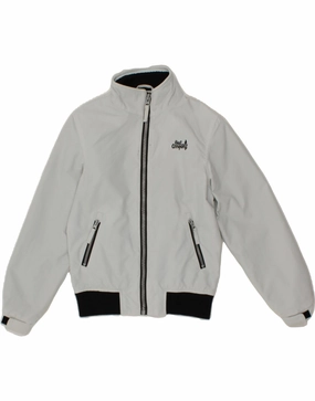 nurses color fast BEST COMPANY Boys Graphic Bomber Jacket 9-10 Years Grey Polyamide