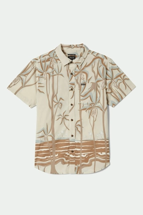 Plaid Design Weekend Style Charter Print S/S Shirt - Whitecap Scenic Trip