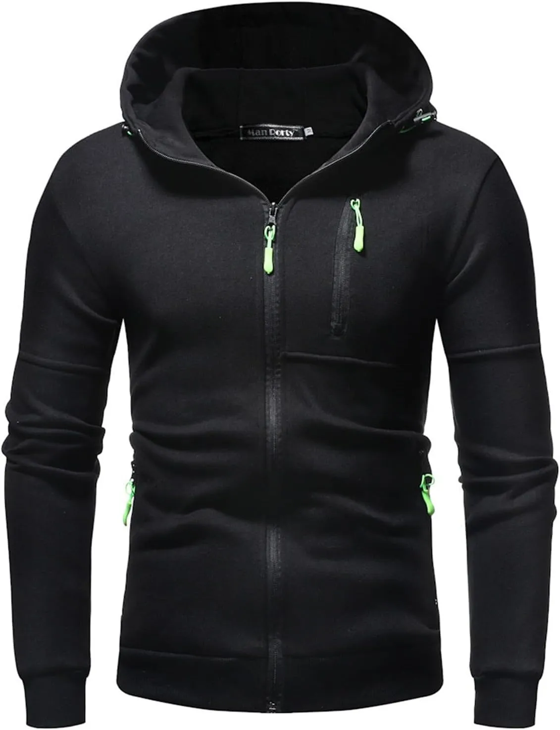 BIFUTON Hoodies for Men Zip Up, Mens Slim Fit Comfortable Casual Jogging Hoodie with Pockets Long Sleeve Full-Zip Sweatshirts
