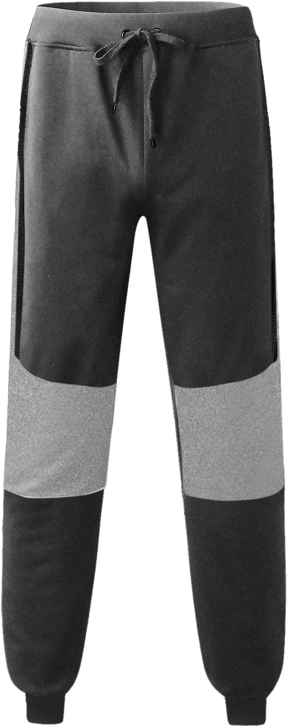 BIFUTON Joggers for Men,Mens Sweatpants with Pockets Color Matching Golf Pants for Men Relaxed Fit Lounge Pants Trousers