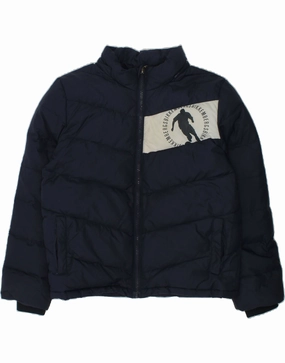 BIKKEMBERGS Boys Padded Jacket 7-8 Years Navy Blue Polyamide Enhance