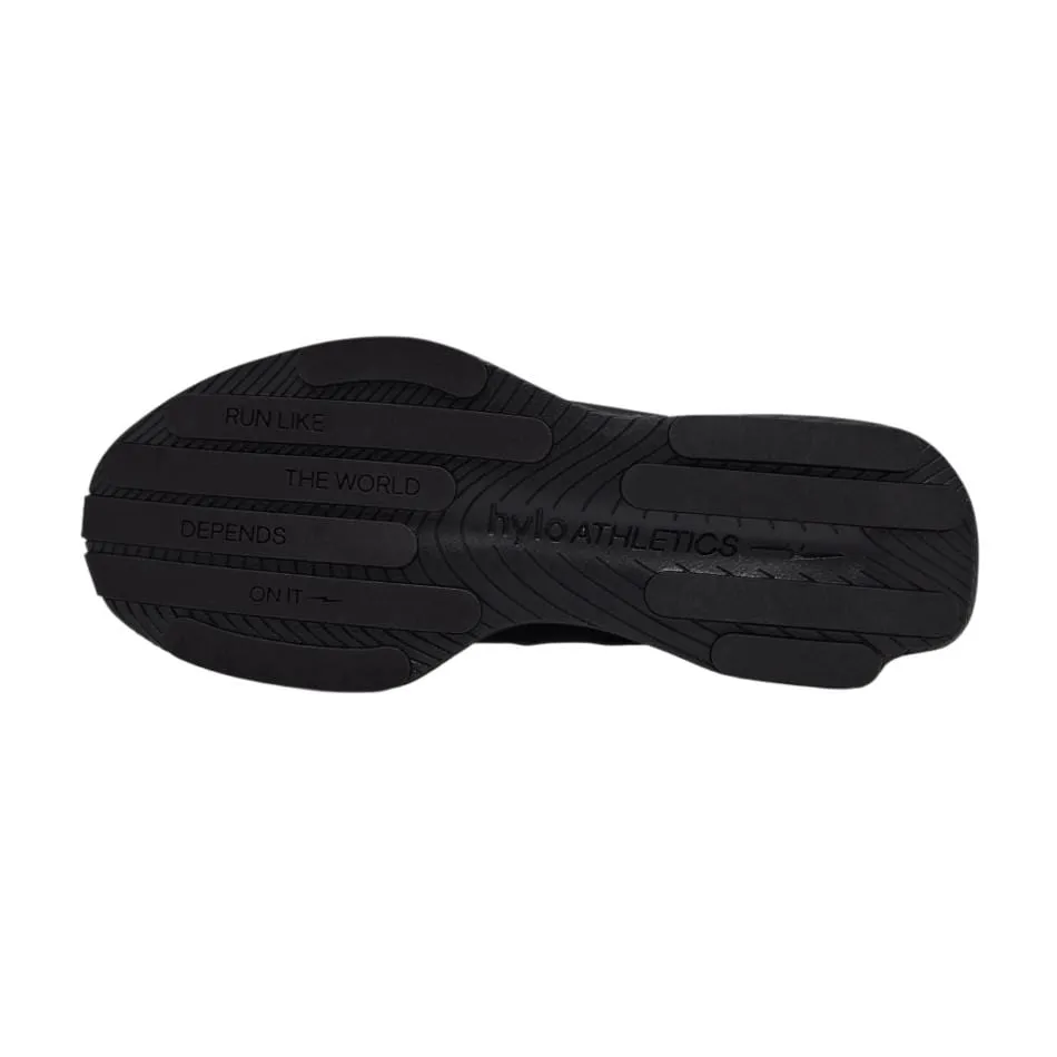 Hylo Unisex Impact Running Shoe in Triple Black Auxetic Lattice Midsole