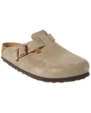 Birkenstock Women's Boston Soft Footbed Suede Leather Clog Fashionable Leather