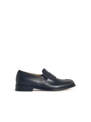 Style Essential Modern Motion Black Leather Loafers