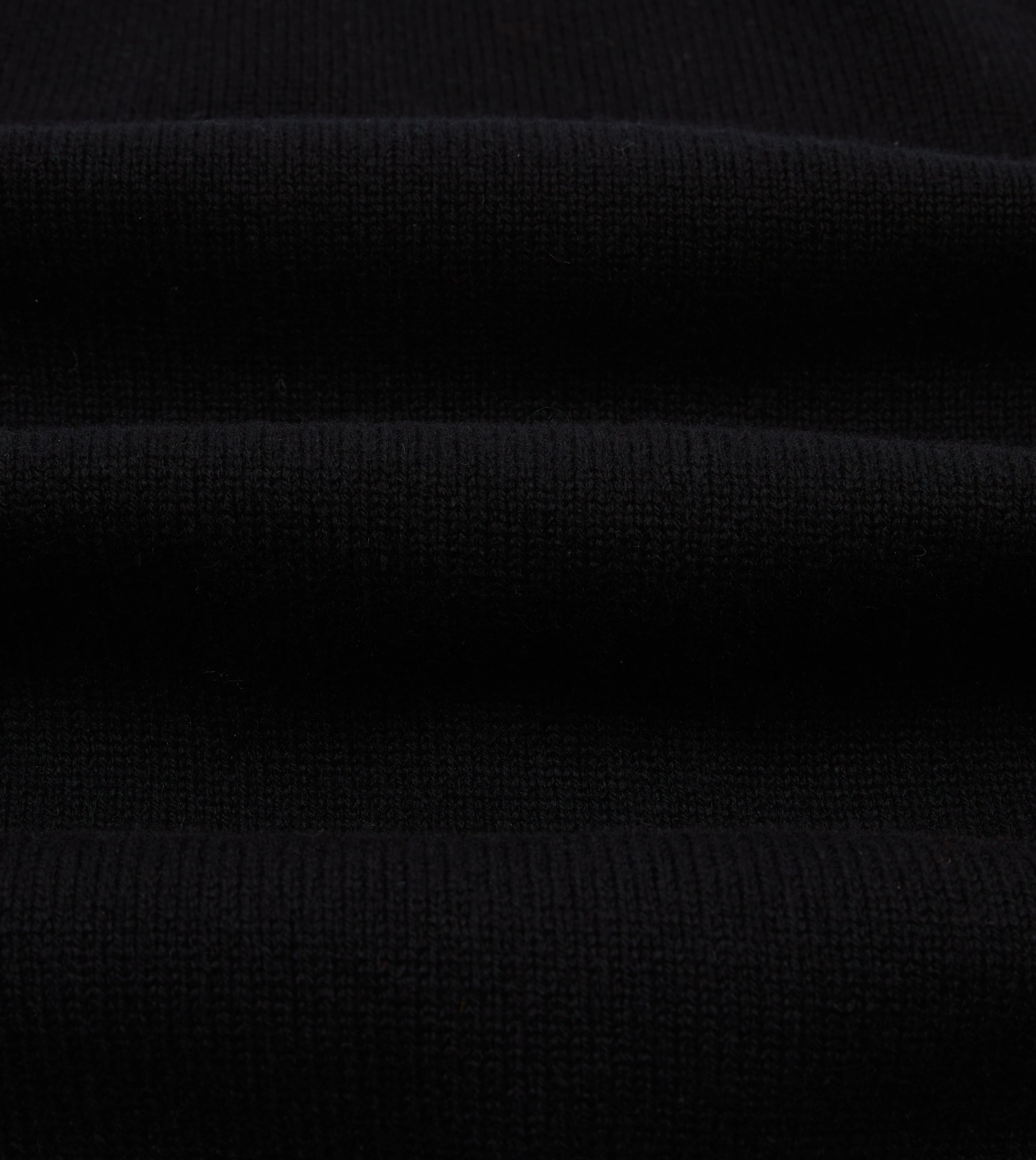 Simple Casual Style Black Lambswool 6 Button Cardigan