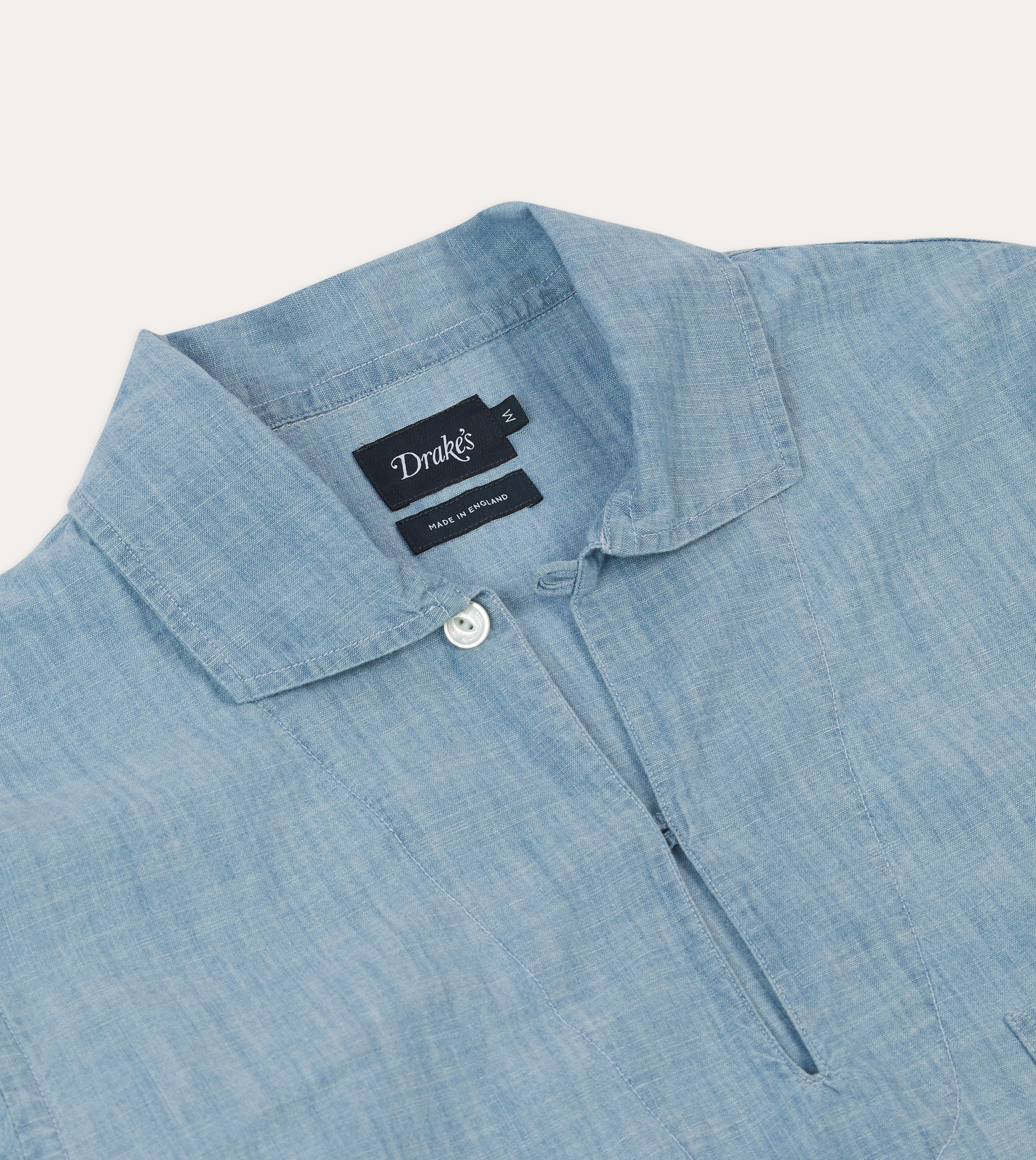 Flex Fit Collar Blue Chambray Smock