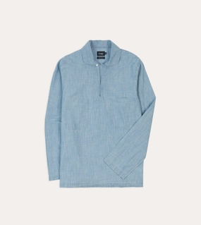 Roomy Cut Blue Chambray Smock