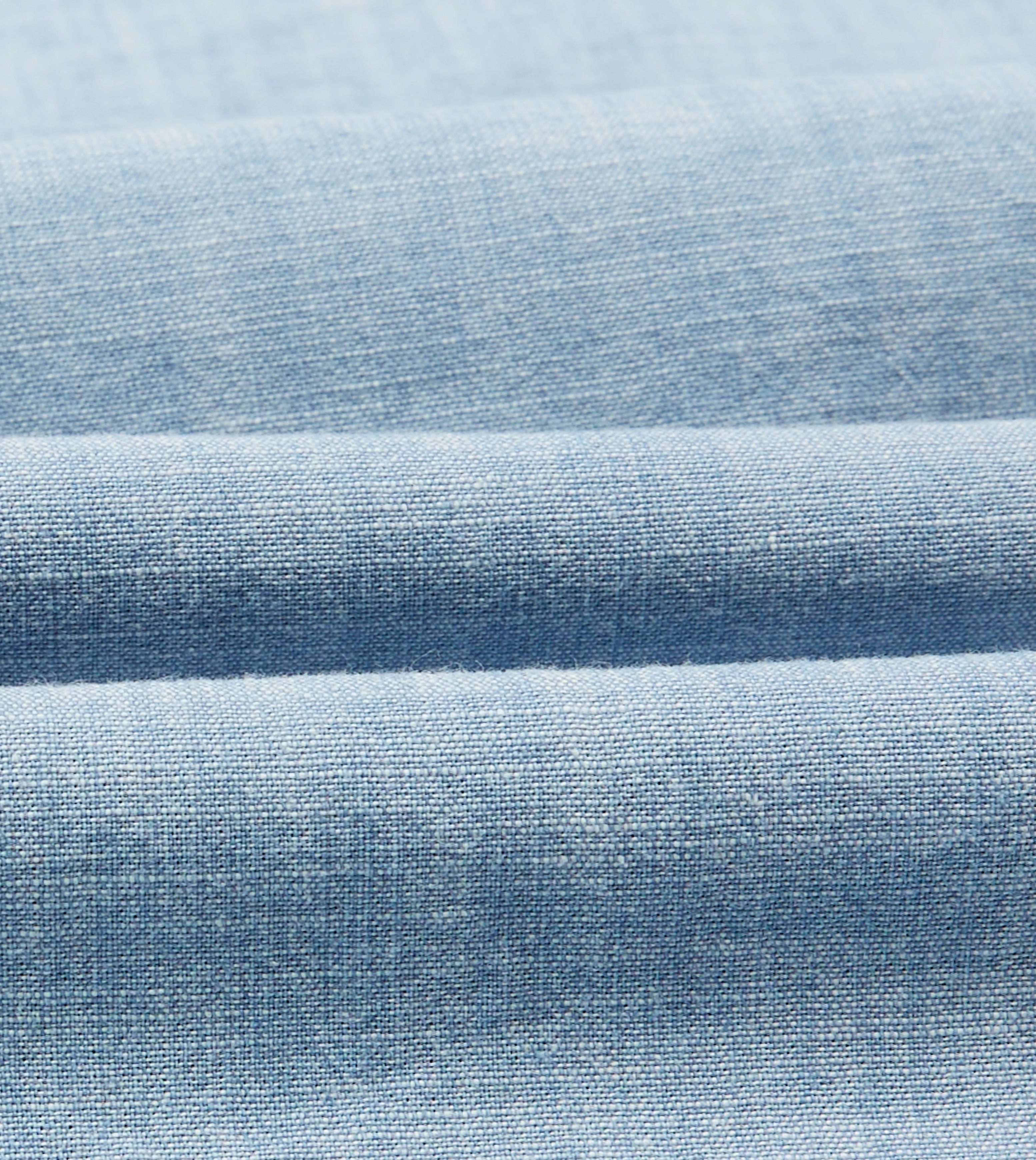 Blue Cotton Chambray Spread Collar Popover Shirt hypoallergenic Fashionable Pick