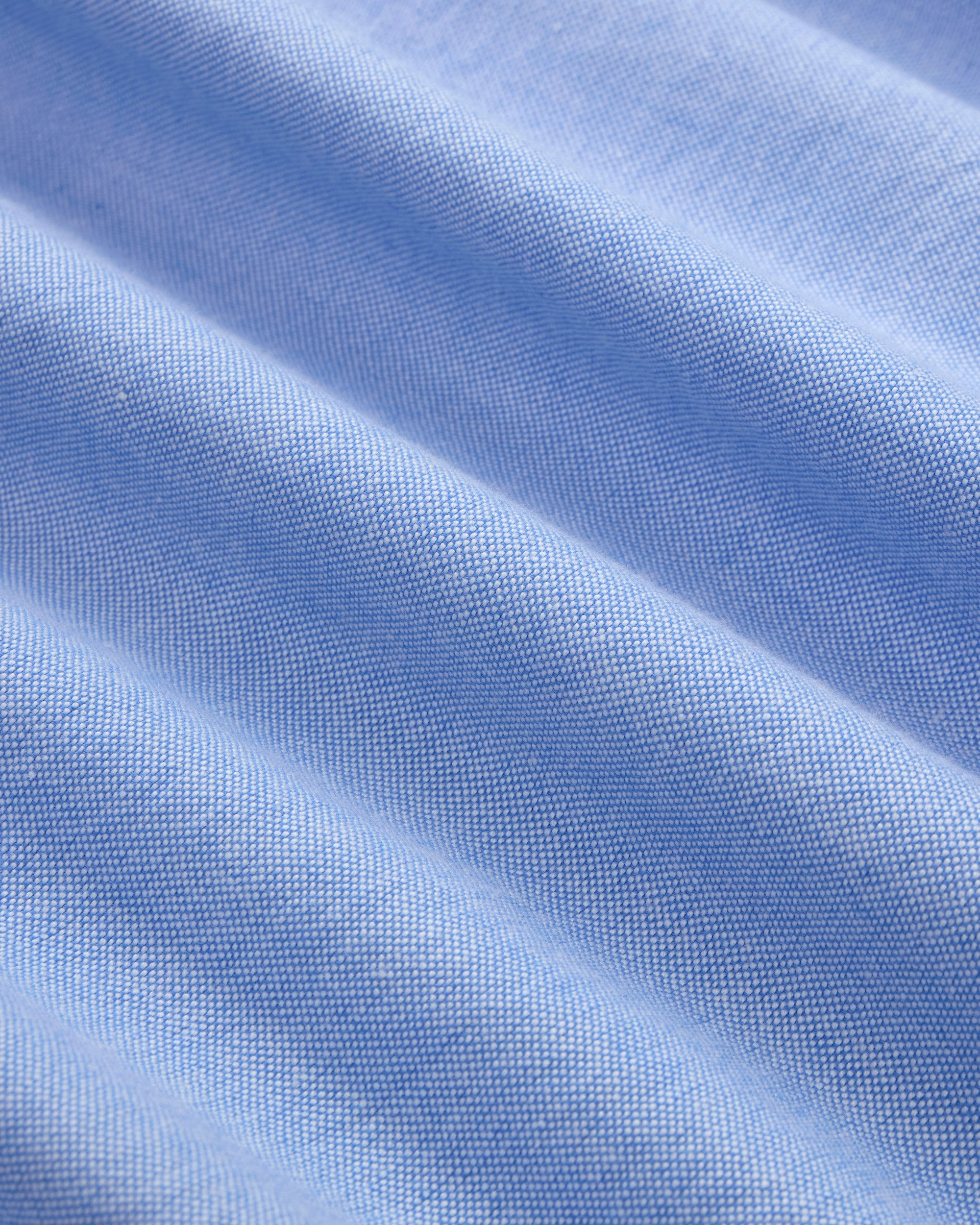 Blue Sleeve Stripe Oxford Shirt - Trim Fit Shimmer Effect