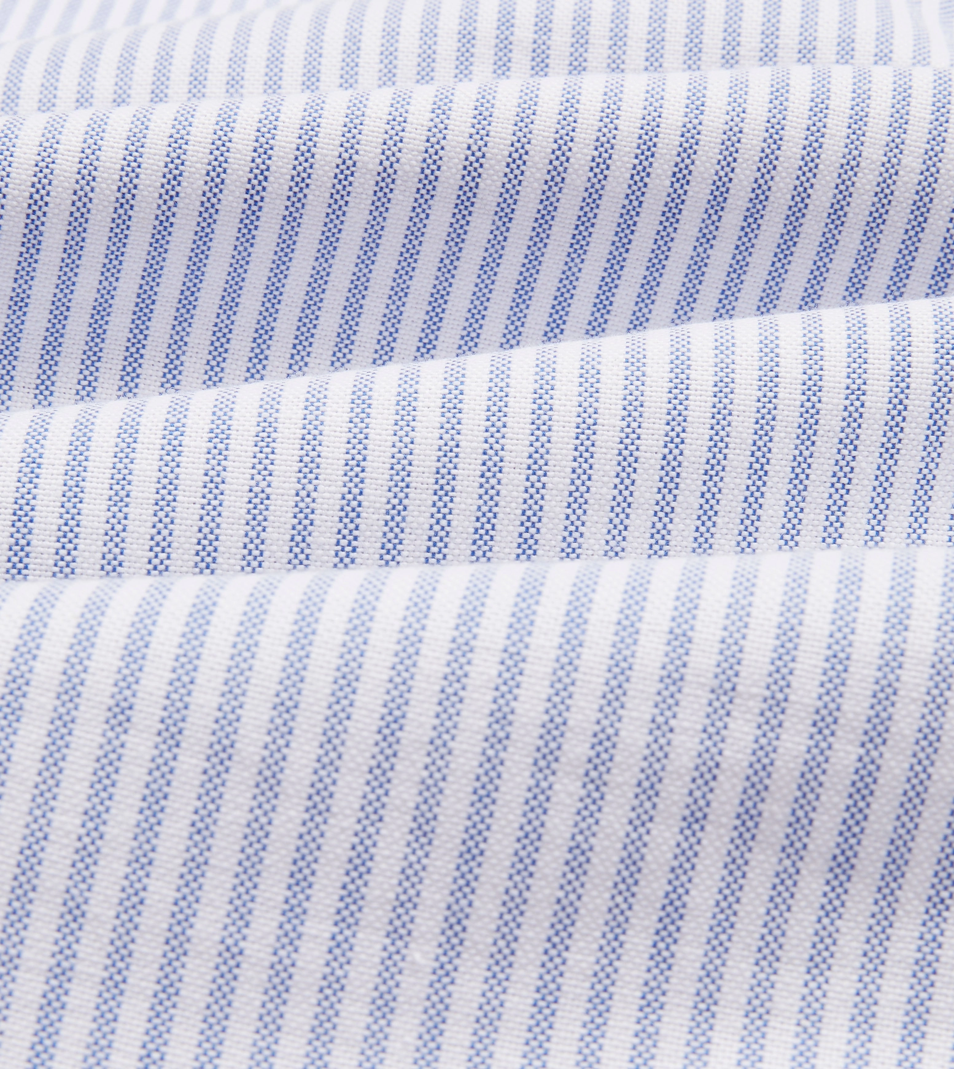 Blue Ticking Stripe Cotton Oxford Cloth Button-Down Shirt Iconic look Rooftop Bar