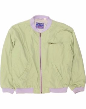 BLUES Boys Bomber Jacket 15-16 Years Green Cotton suitable for extreme sports Removable Inner Layer