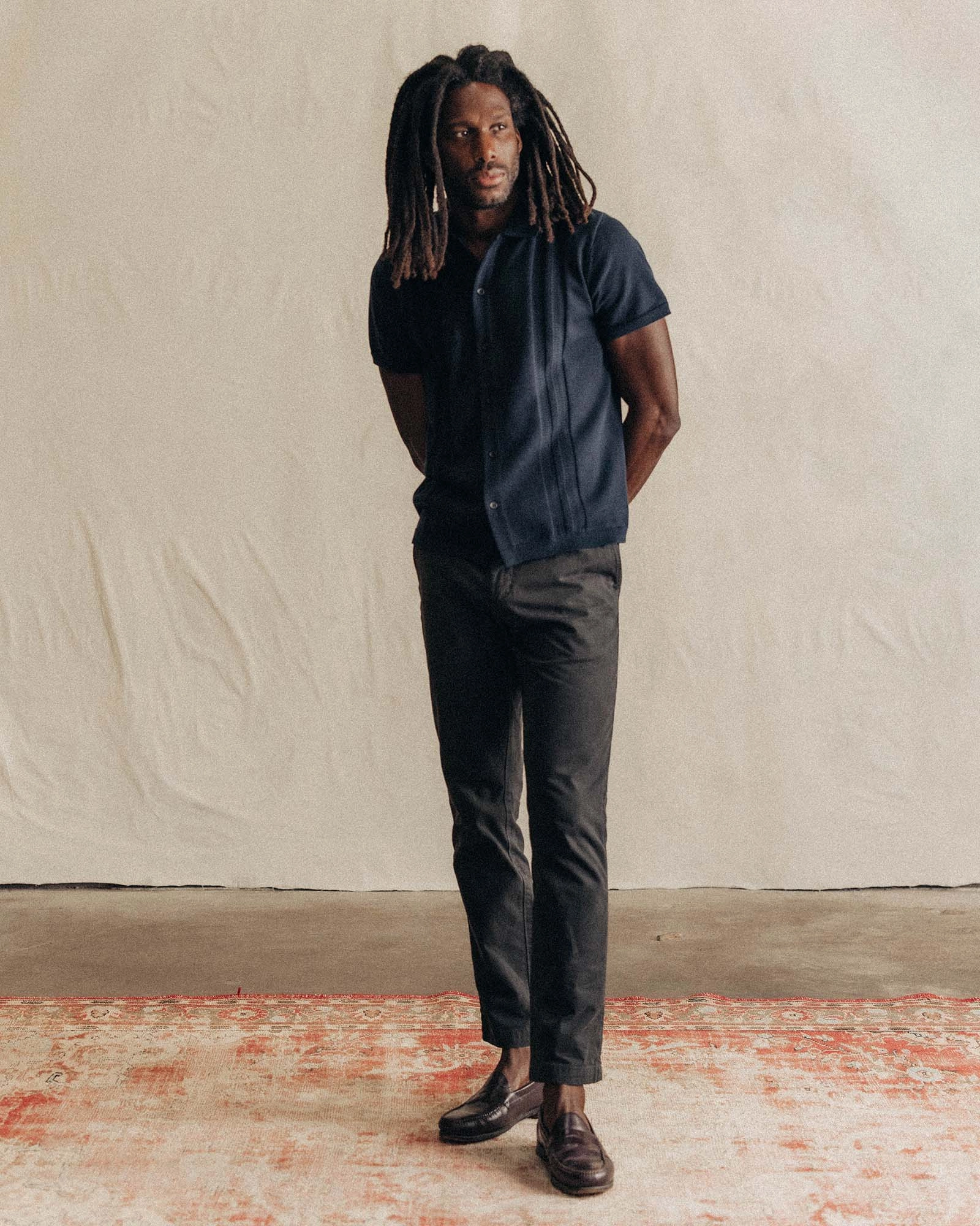 The Democratic Foundation Pant in Organic Faded Black Essential Waist