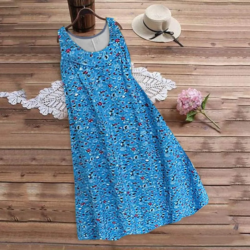 Boho Dresses for Women Dresses Crew Women Casual Daily Dresses Plain Cotton Neck Women's Dress 100 Cotton Dress