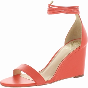 Stassia Womens Leather Wedge Sandals Flex Soft Chic Wear