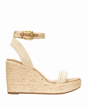 Woven Texture Wedge Sandals Curve Glow