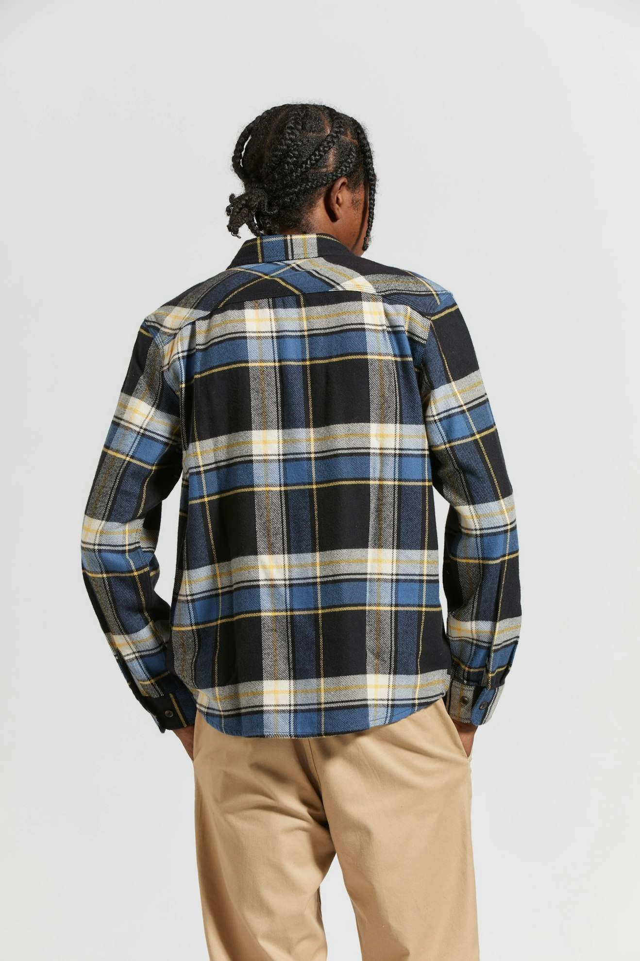 Bowery L/S Flannel - Joe Blue Plaid Fashion Forward