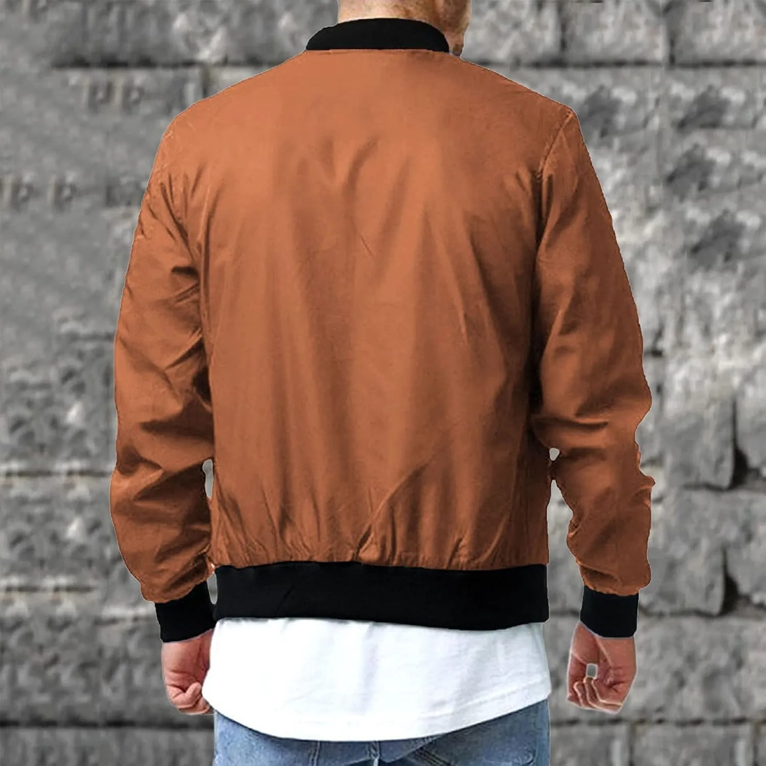 Bomber Jacket Men Mens Bomber Jacket Lightweight Slim Fit Softshell Windbreaker