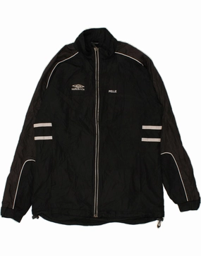 suitable for formal meetings UMBRO Boys Graphic Windbreaker Jacket 13-14 Years Black Polyester