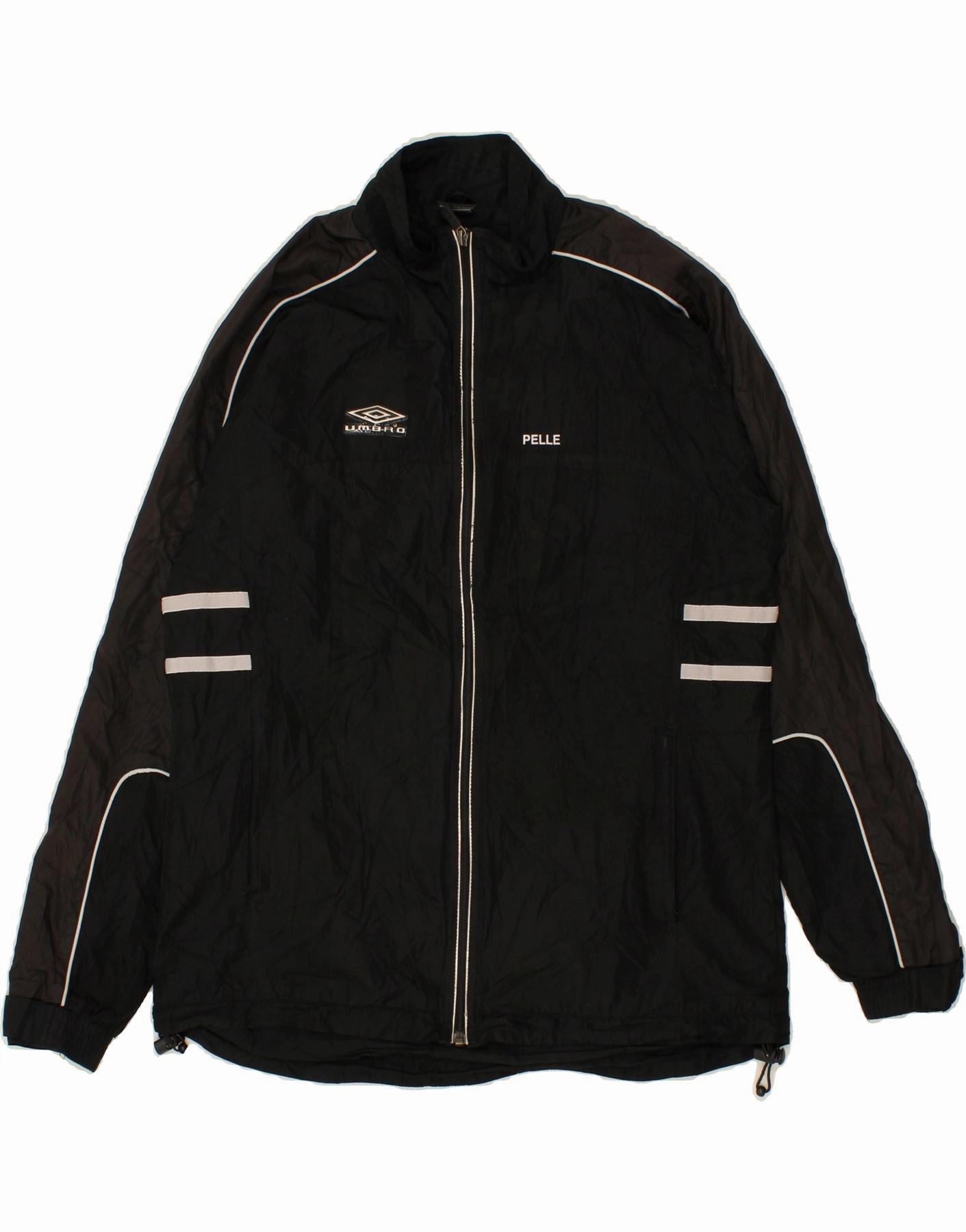 suitable for formal meetings UMBRO Boys Graphic Windbreaker Jacket 13-14 Years Black Polyester