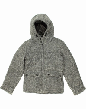 BOMBOOGIE Boys Hooded Windbreaker Jacket 7-8 Years Grey Stylish Design