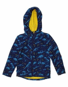 MOUNTAIN WAREHOUSE Boys Bomber Jacket 5-6 Years Navy Blue Animal Print Sale