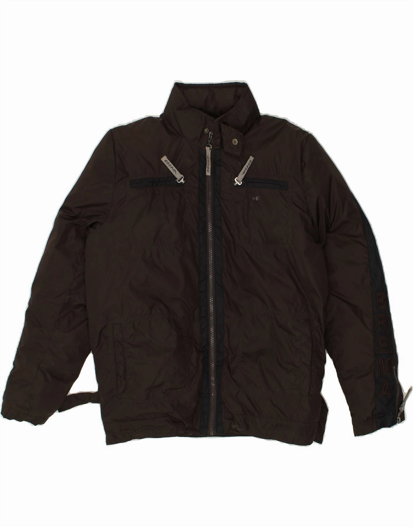Vanity Multi Pocket Design BREMA Boys Padded Jacket 12-13 Years Small Brown Nylon