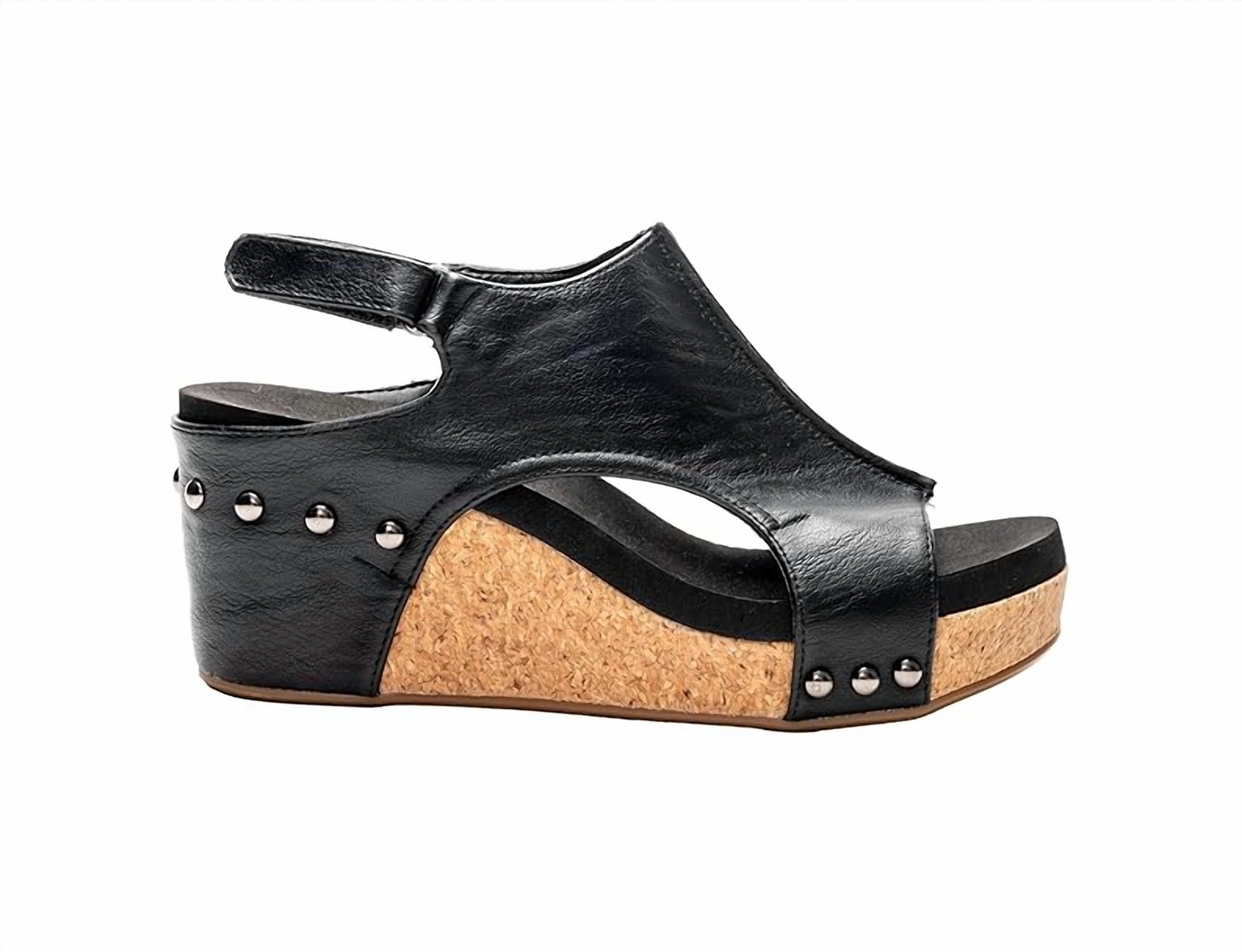 Daily Movement Bold Base Women's Carley Smooth Sandals In Black