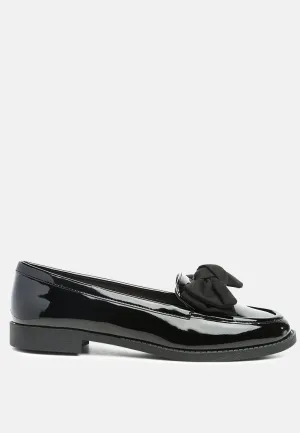 bowberry bow-tie patent loafers slow walk