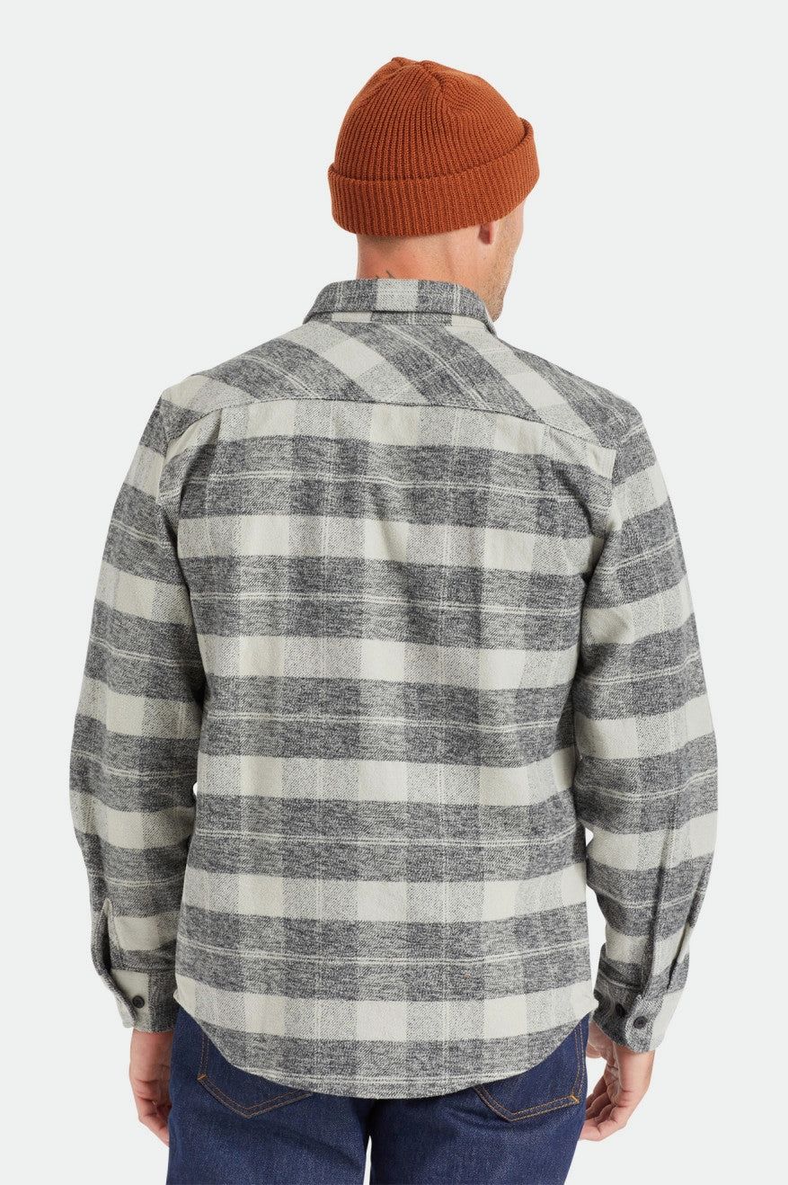 Bowery Heavyweight Flannel - Black/Charcoal Roomy Cut