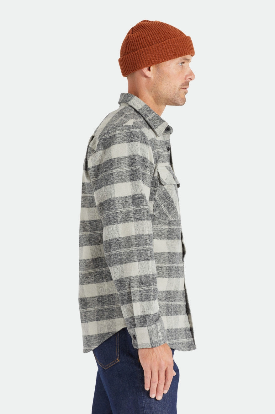Teen Fashion Bowery Heavyweight Flannel - Black/Charcoal