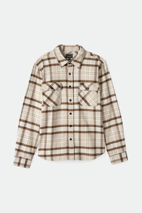 Outdoor Gear Smart Look Bowery Heavyweight L/S Flannel - Beige/Off White/Desert Palm