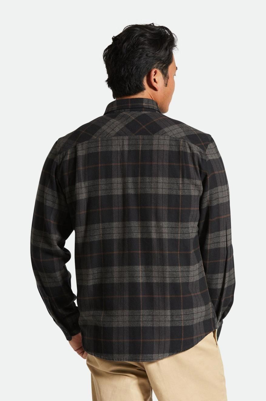 Minimalist Style Bowery L/S Flannel - Black/Charcoal