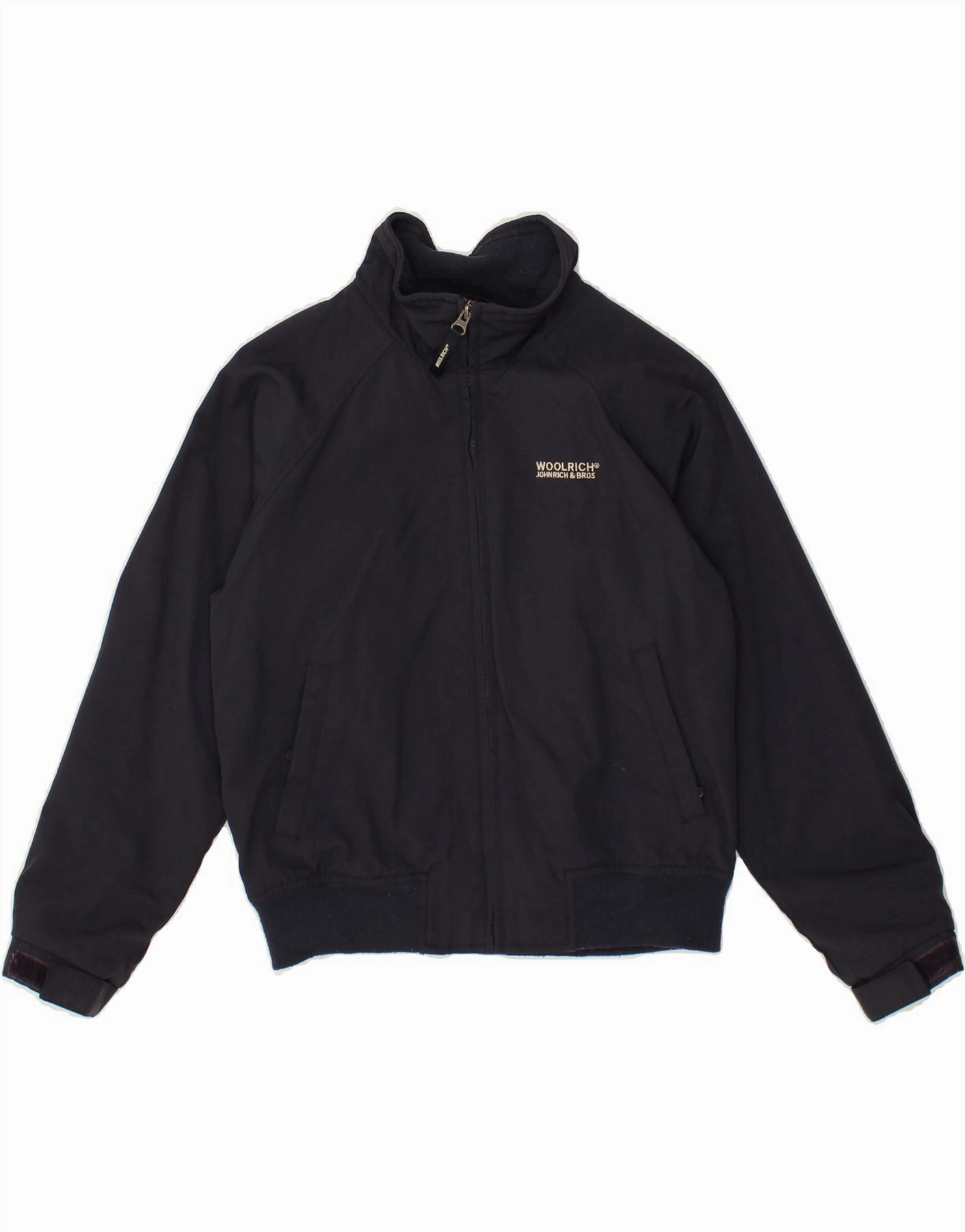 Pocket-square WOOLRICH Boys Windbreaker Jacket 9-10 Years Navy Blue Nylon