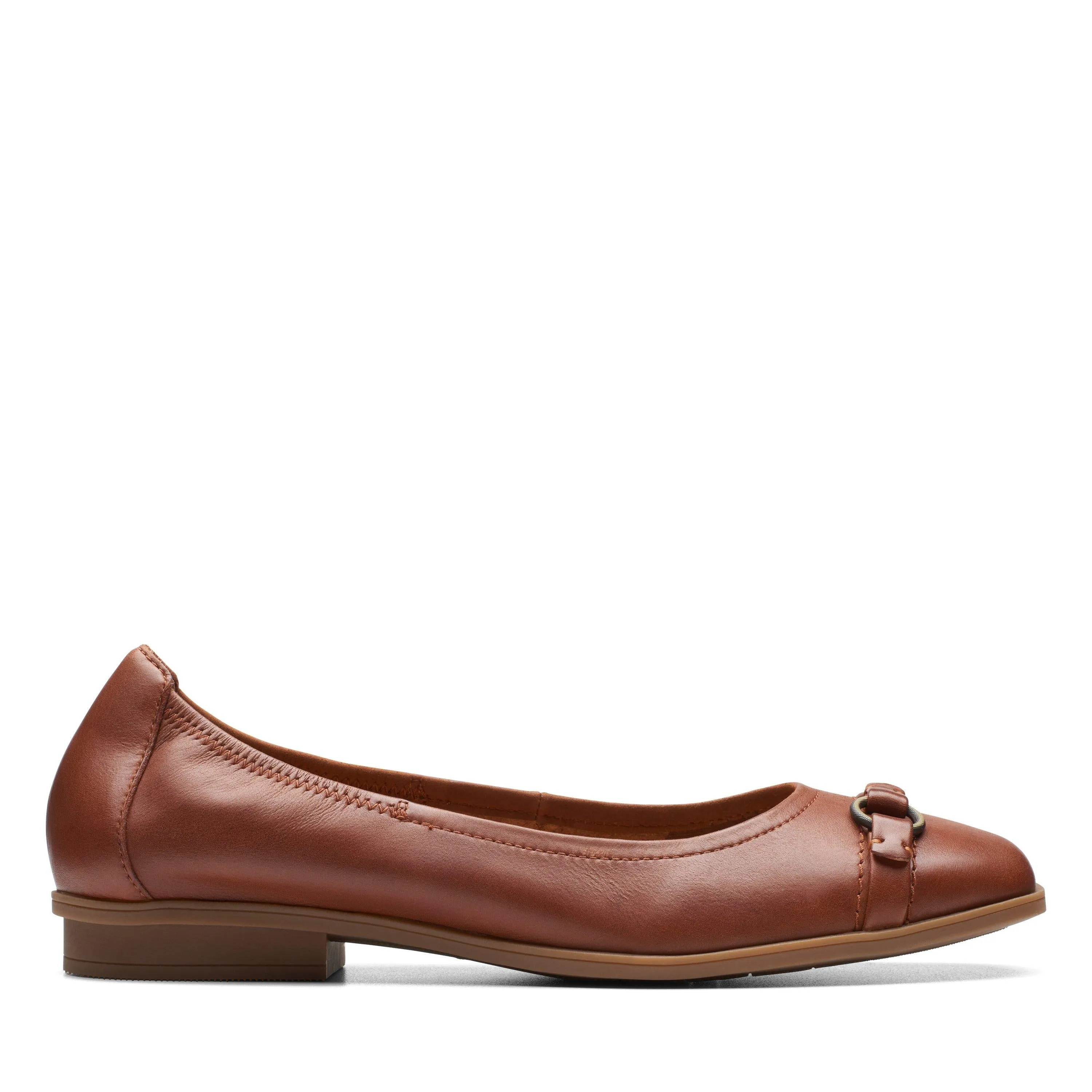 Street Mood Boardroom Appropriate Clarks Lyrical Sky in Brown Leather