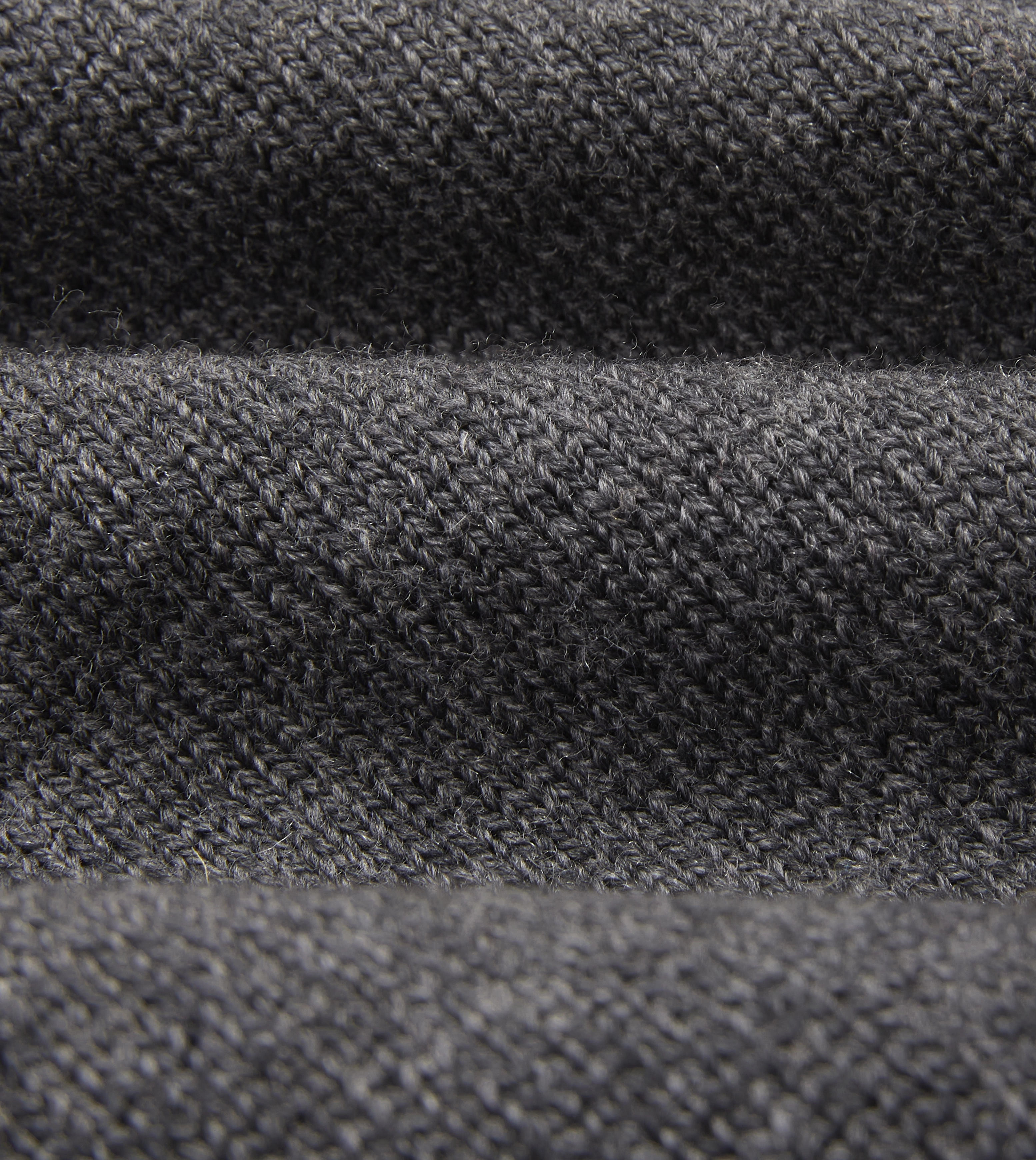 Grey Merino Wool Knitted Polo Fresh Style
