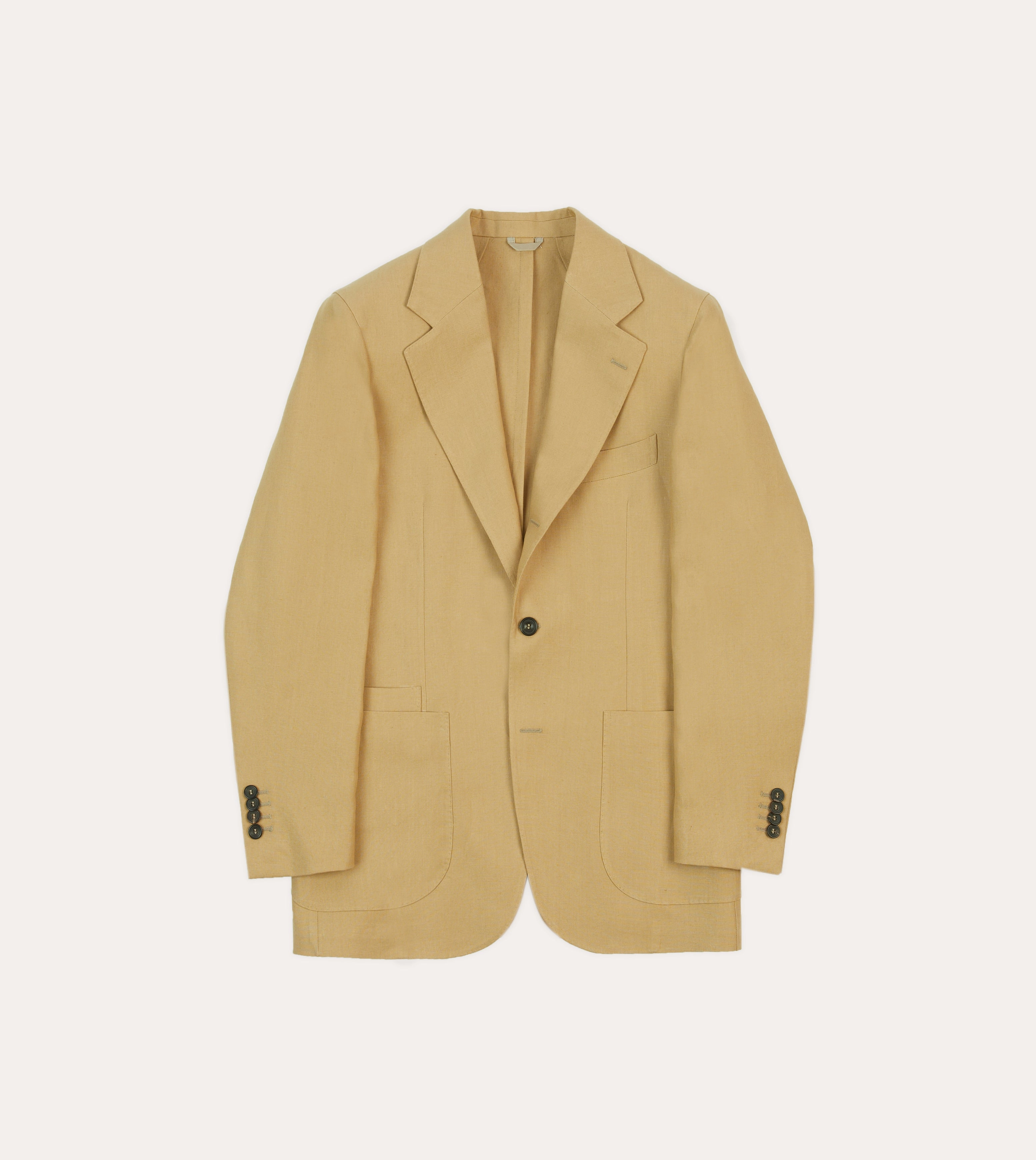 Breathable fabric technology Workwear Essential Sand Irish Linen Tailored Jacket