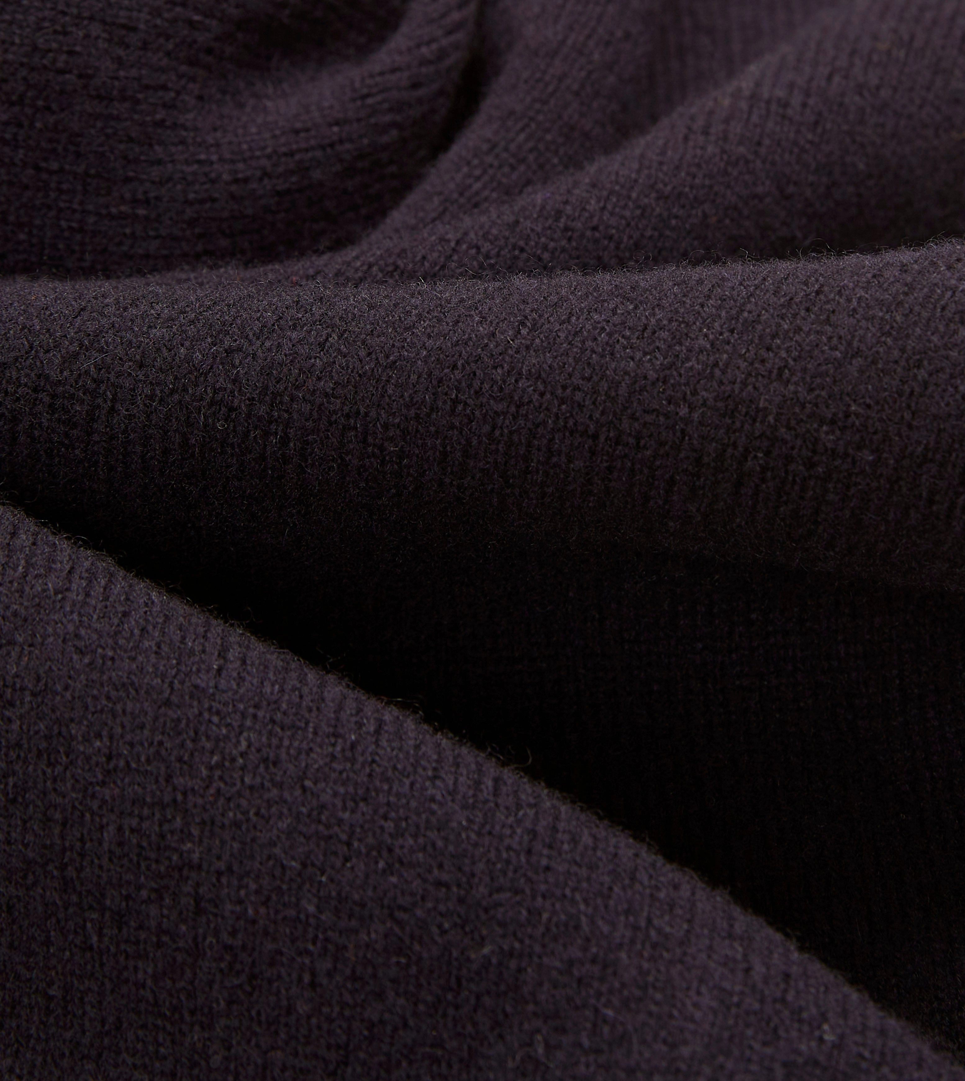 Navy Lambswool Sleeveless Cardigan Cold Season UV Protection Finish
