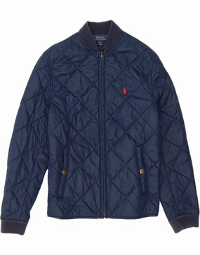 Altruism City Life POLO RALPH LAUREN Boys Quilted Jacket 10-11 Years Medium Navy Blue