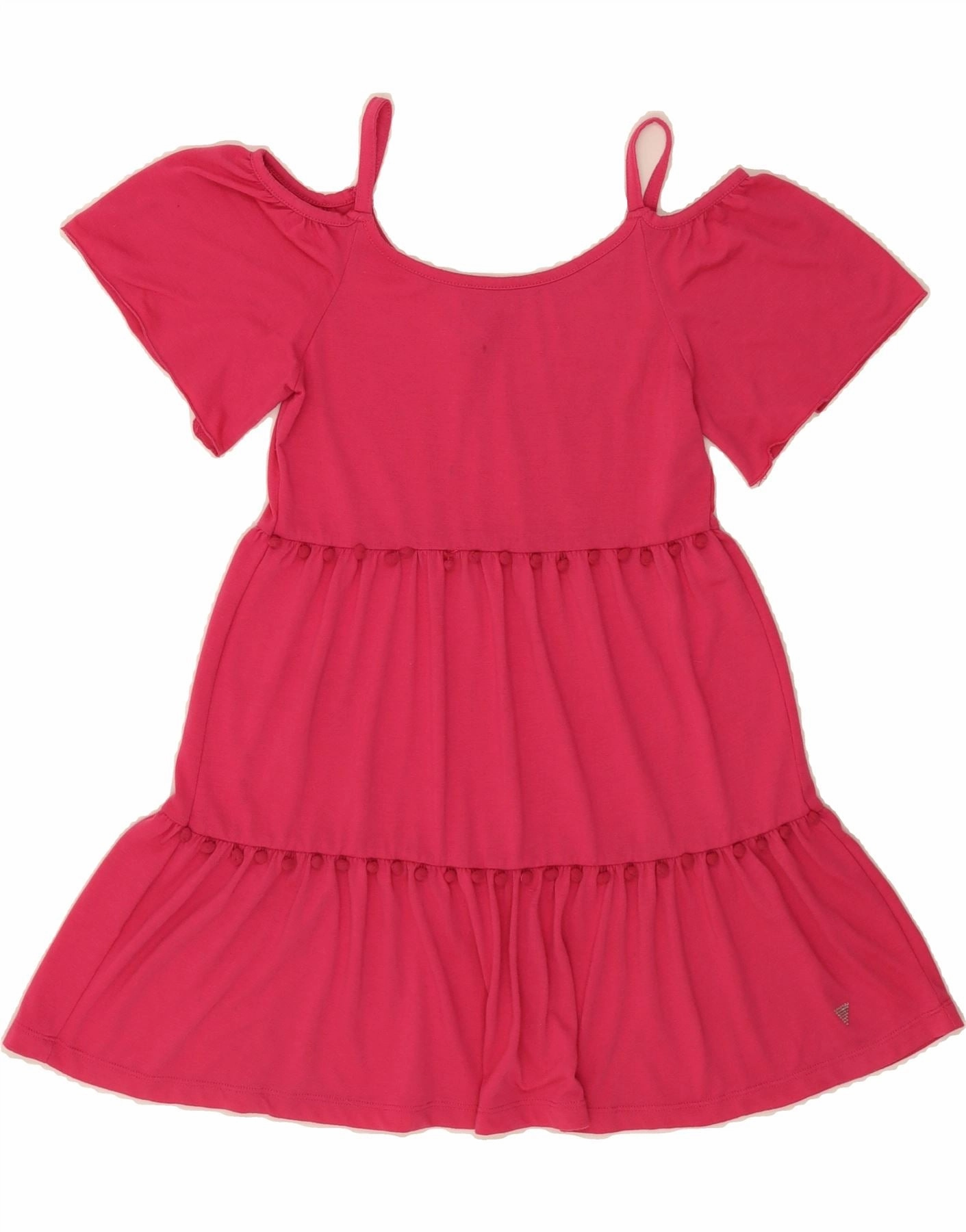 GUESS Girls A-Line Dress 13-14 Years Large  Pink Polyester All Timewear