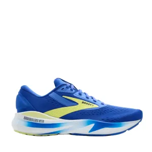 Brooks Men's Adrenaline GTS 24 Running Shoes 2E Width (Wide fit) in Cobalt/Neo Yellow/Peacoat SS25 Padded Ankle Cuff
