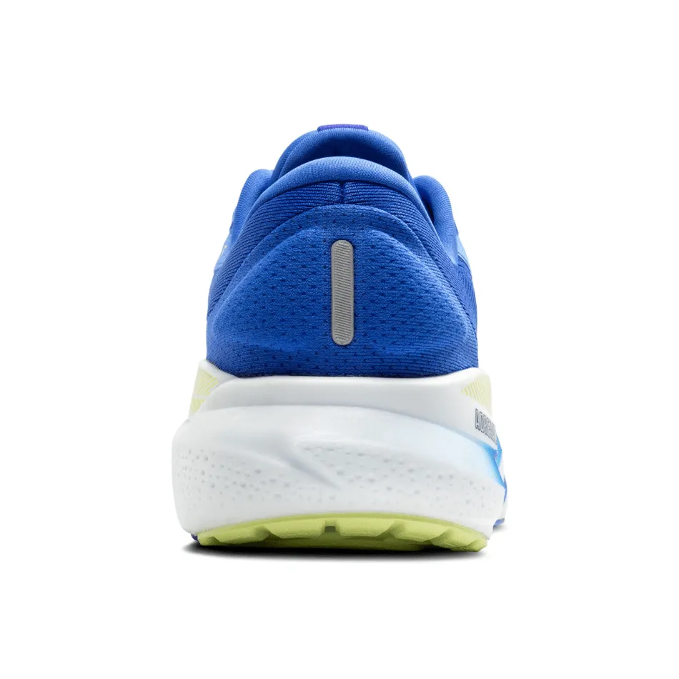 Responsive ride Brooks Men's Adrenaline GTS 24 Running Shoes 2E Width (Wide fit) in Cobalt/Neo Yellow/Peacoat SS25